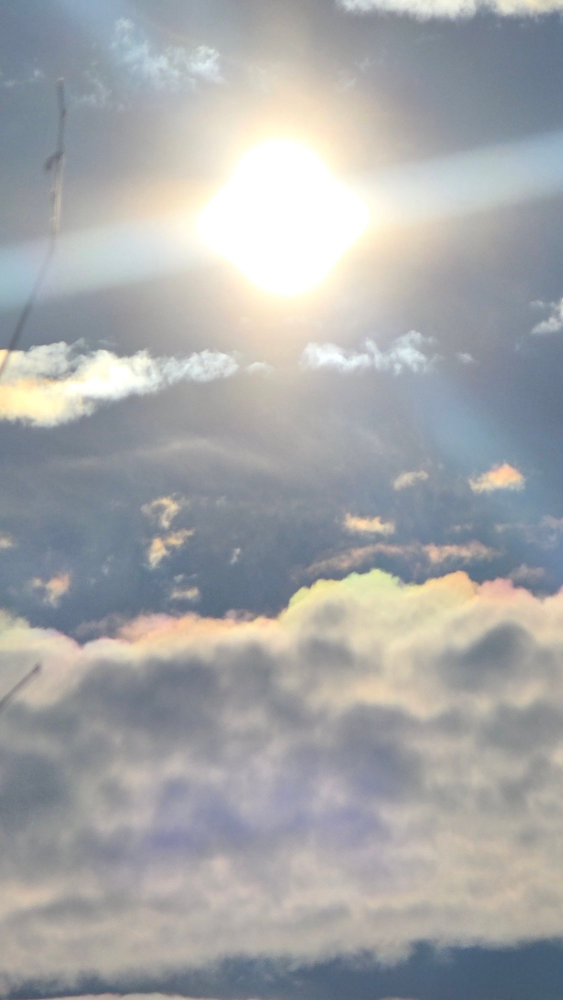 Bright sun creates dramatic light effects over Mramor Bulgaria