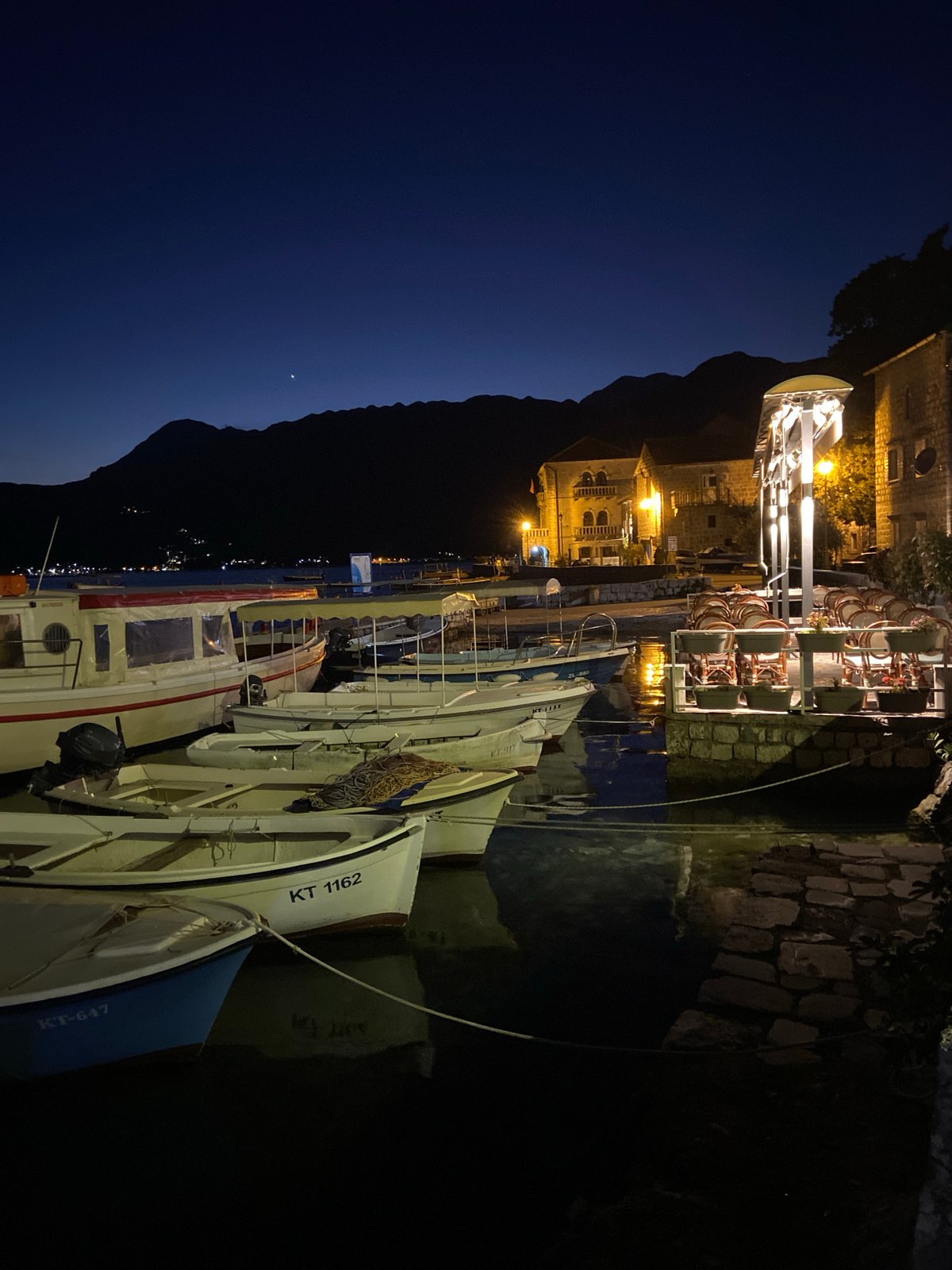 Scenic views of historic Perast captured along Bay of Kotor