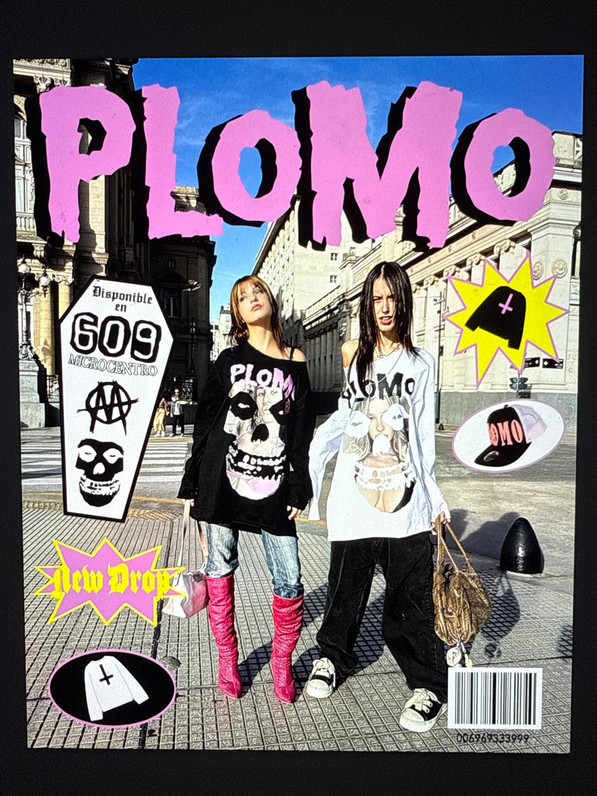 Fashion magazine shoot captured on Buenos Aires street