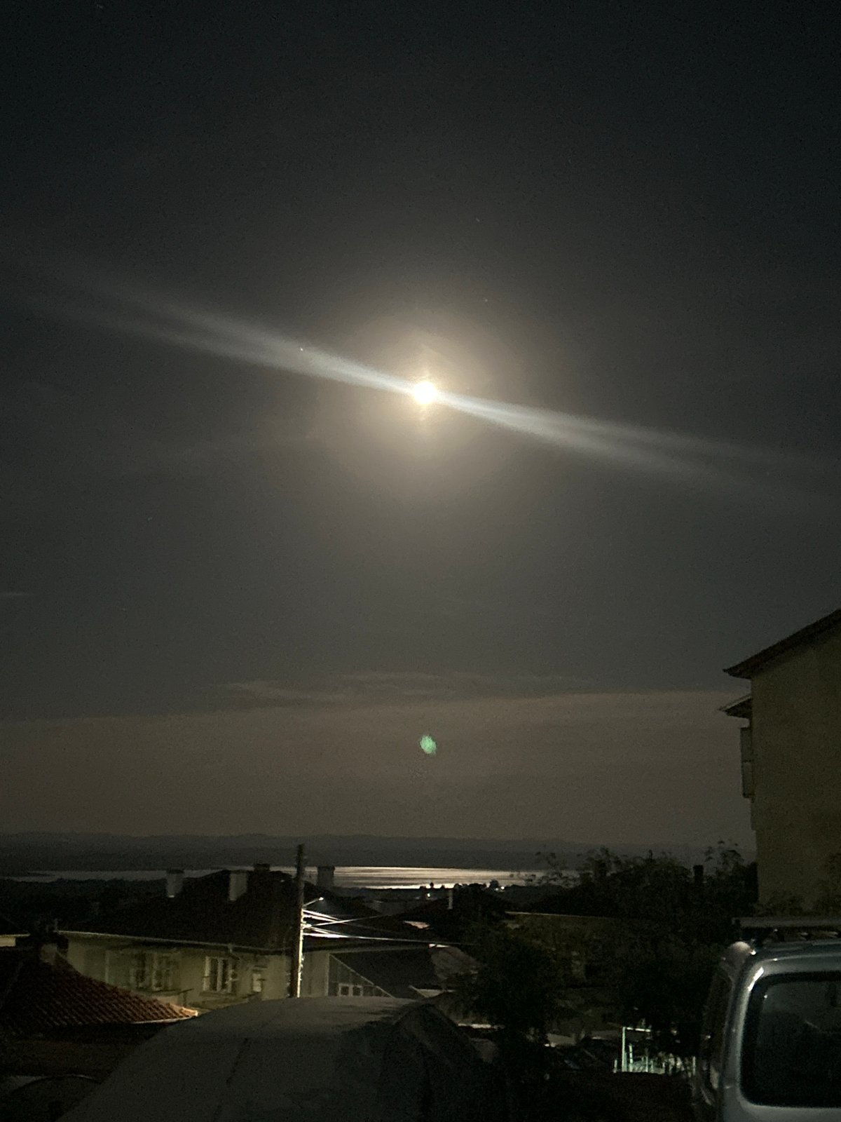 Moonlit night scenes captured across Burgas, Bulgaria