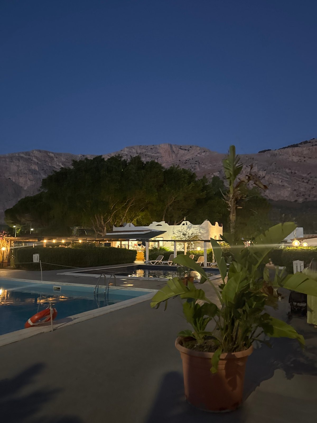 Evening entertainment and resort life at Saracen Sands, Sicily