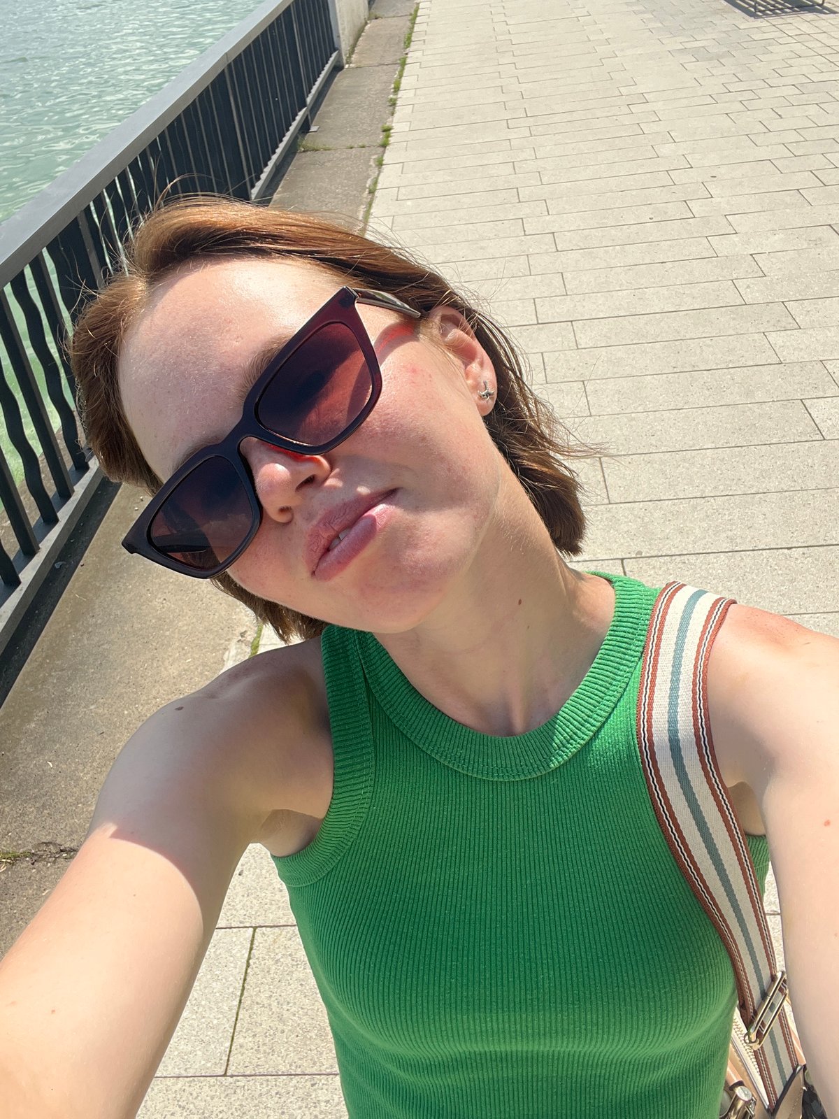 Sunny day selfies in Chaikovsky, Russia