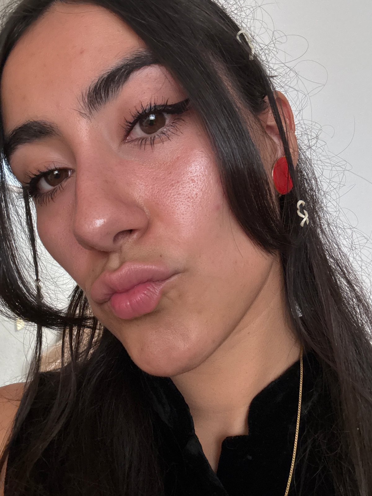 Personal photos captured in Puebla: woman's selfies, small dog