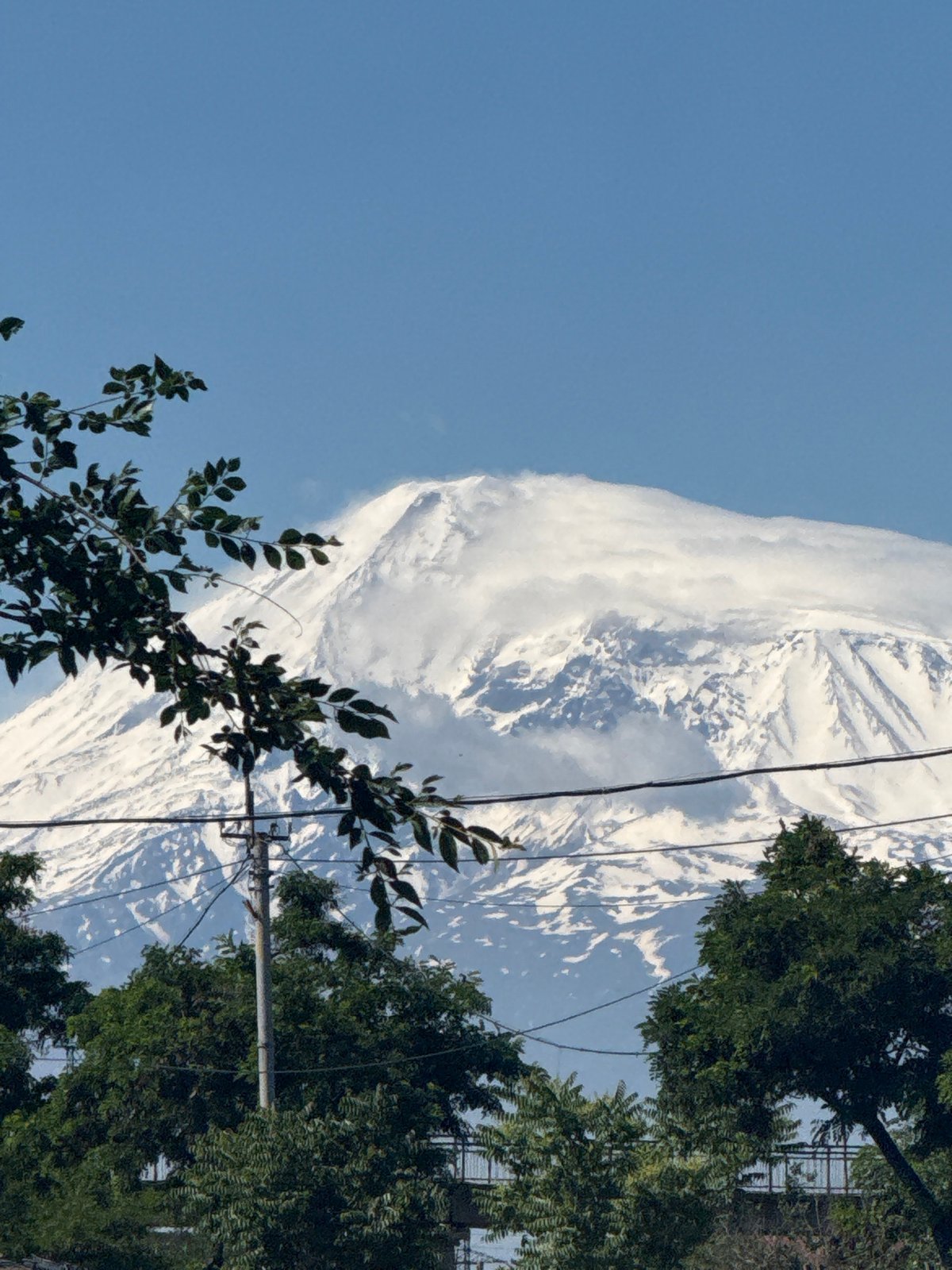 Morning mountain landscape documented in Yerevan, Armenia