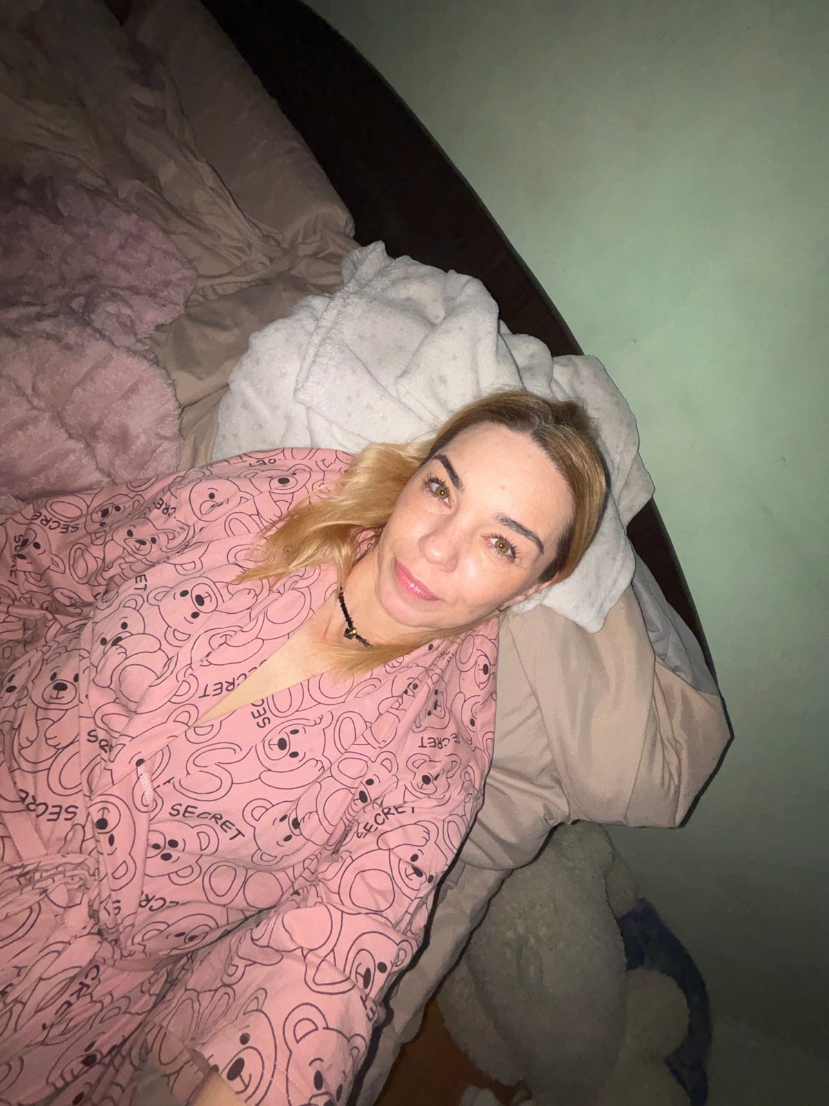 Rainy afternoon at home with a cat and cozy pajamas