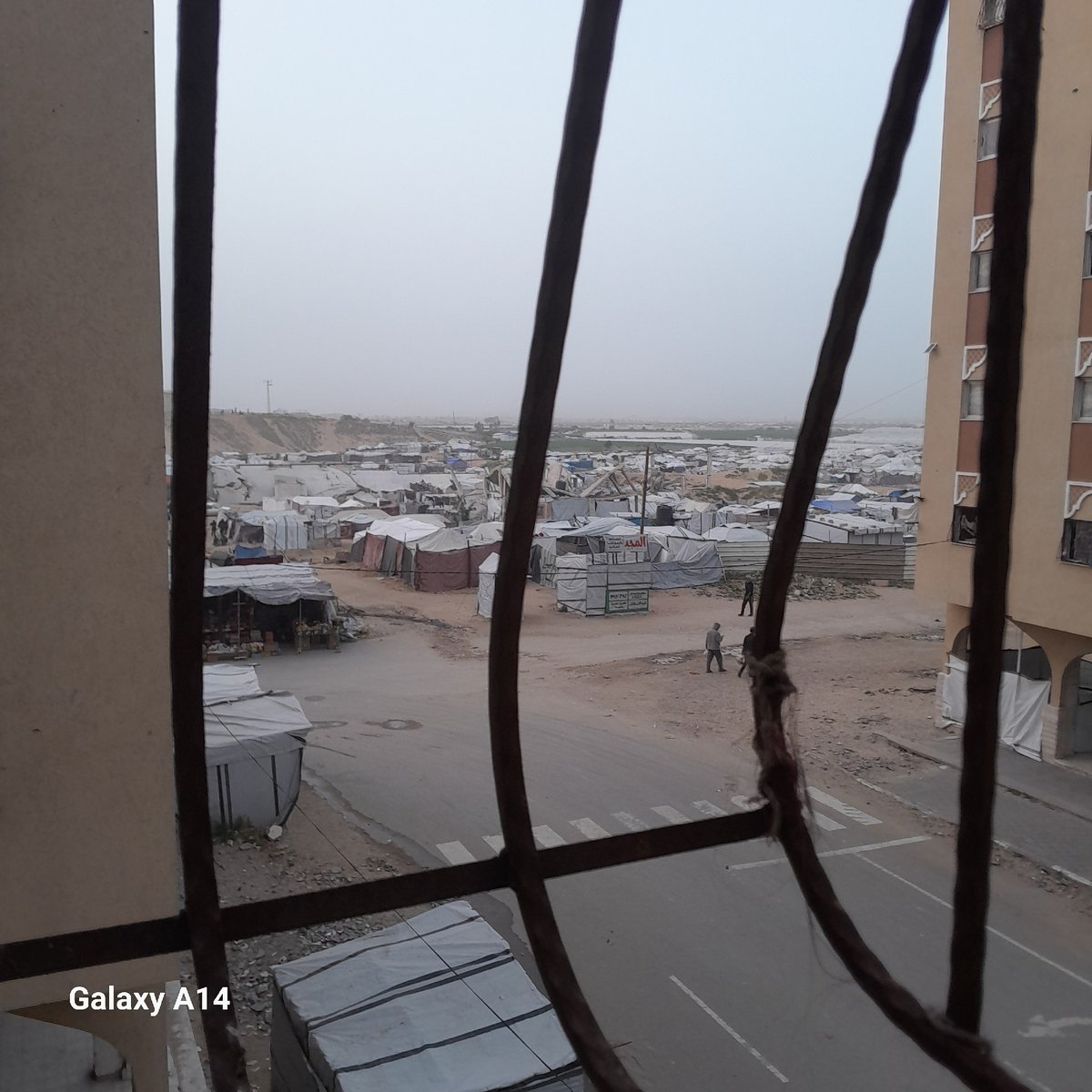 Refugee camp documented in Khan Yunis, Palestinian Territory