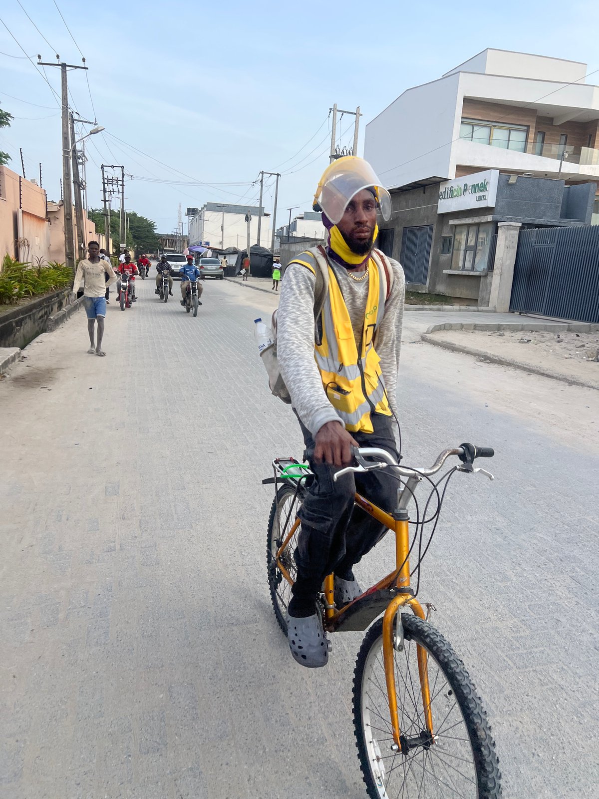 Waste collection operations documented in Igboefon, Nigeria
