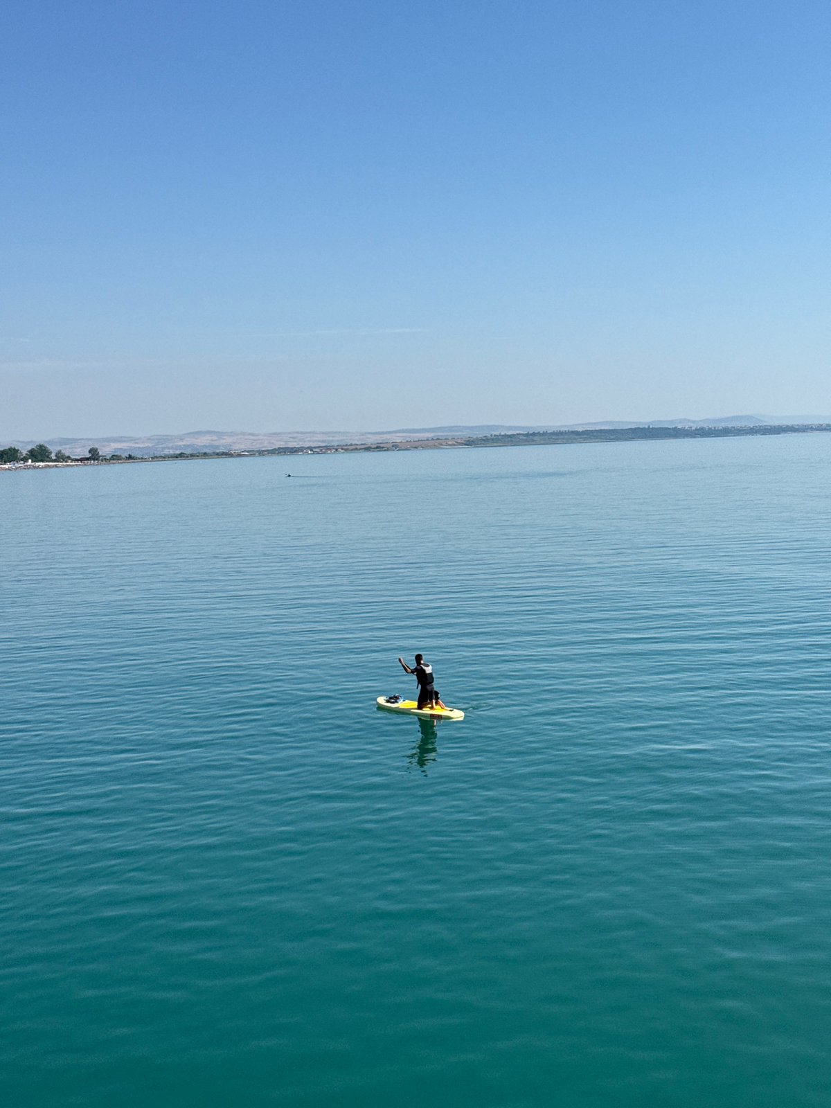 Burgas waterfront and Sea Garden on a calm summer morning