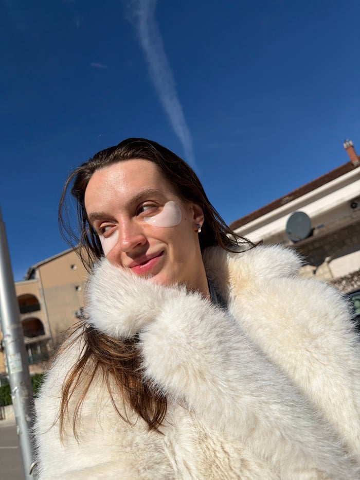 Woman with flower crown documented around Budva, Montenegro