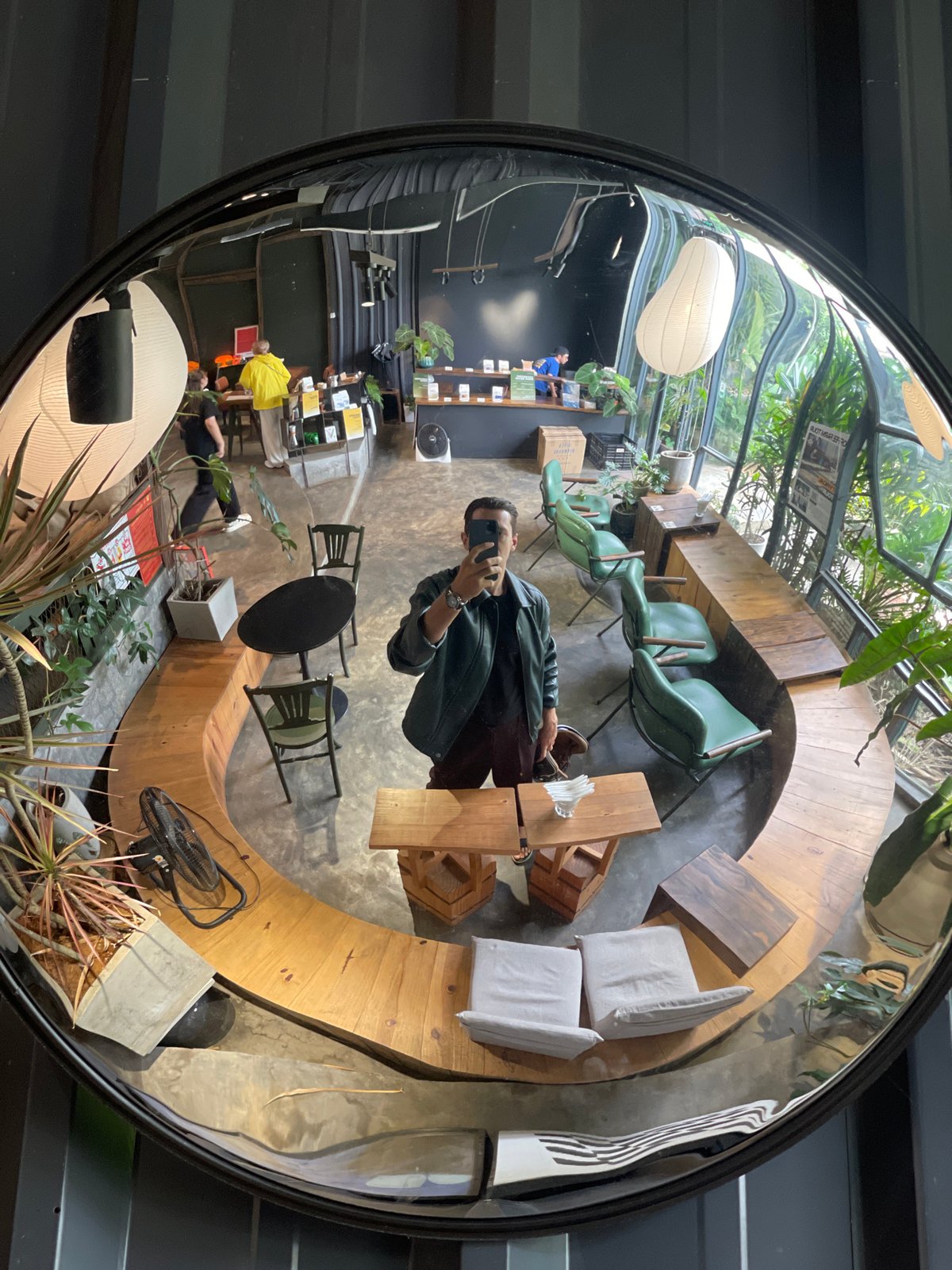 Coffee facility interior documented in Đà Lạt, Vietnam