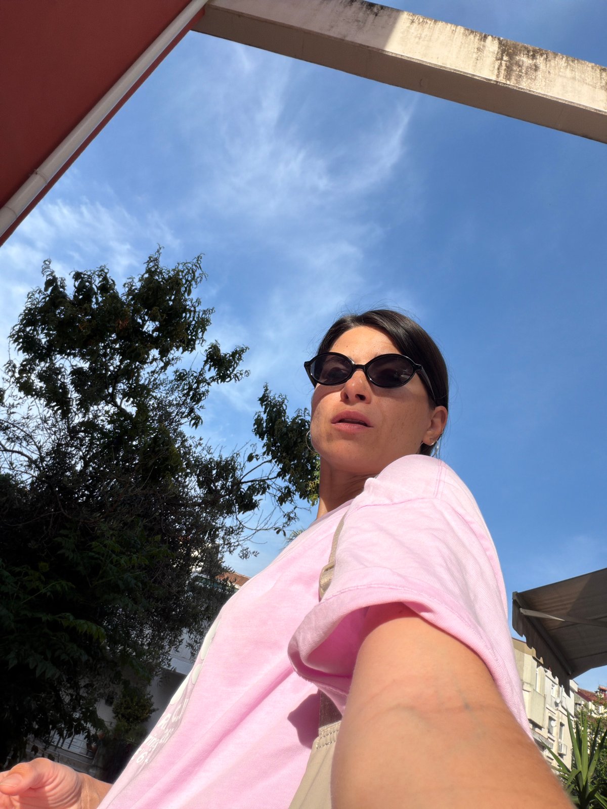 Tourist selfie session captured in Budva, Montenegro