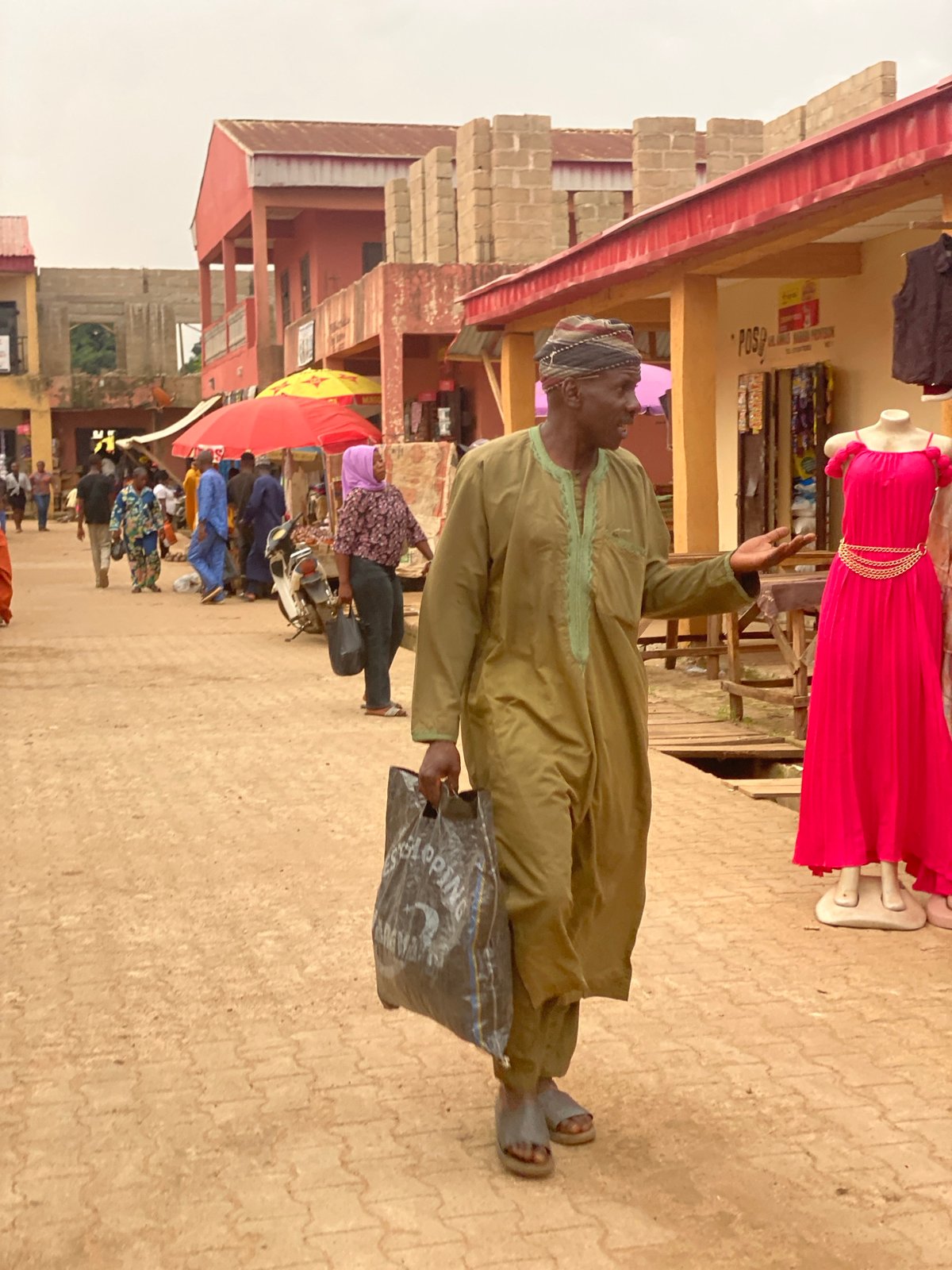 Busy market day in Kafanchan B, Nigeria