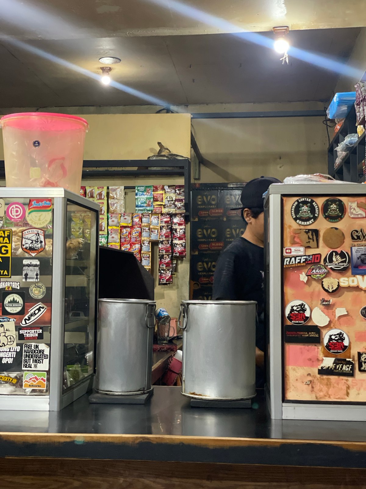 Evening dining captured at North Jakarta warung