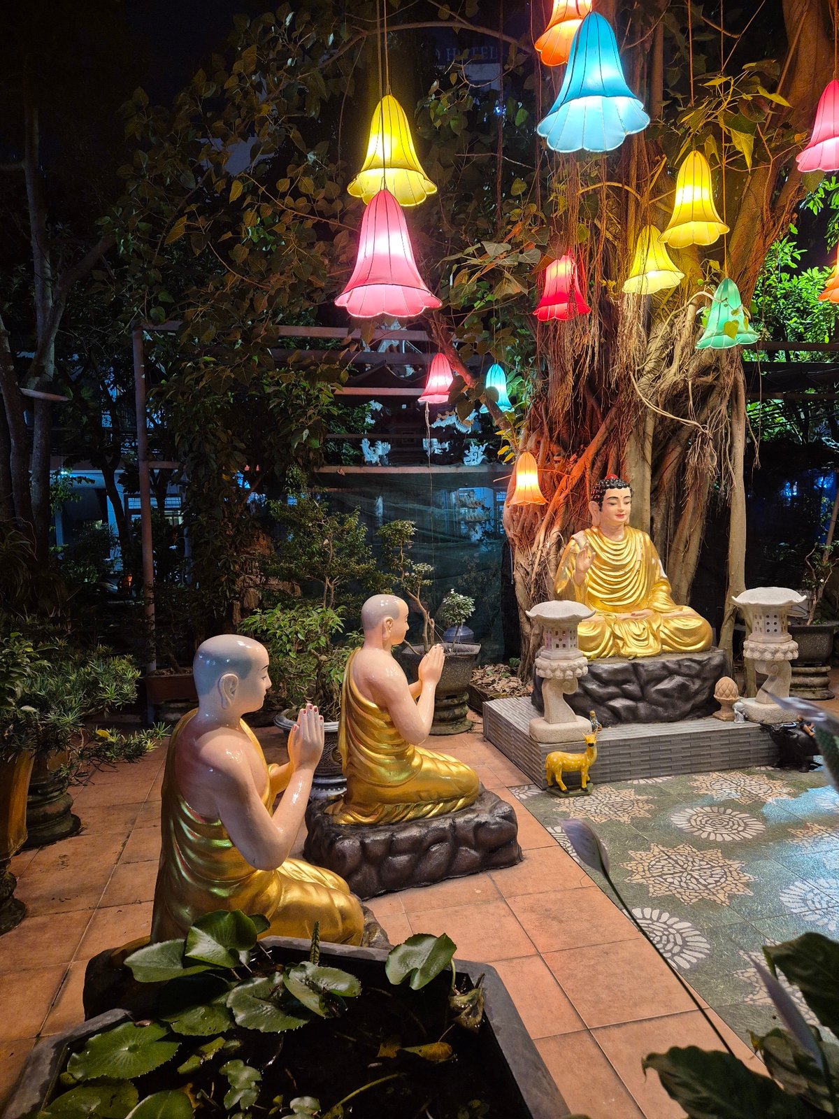 Evening temple visits and beach walks documented in Đà Nẵng