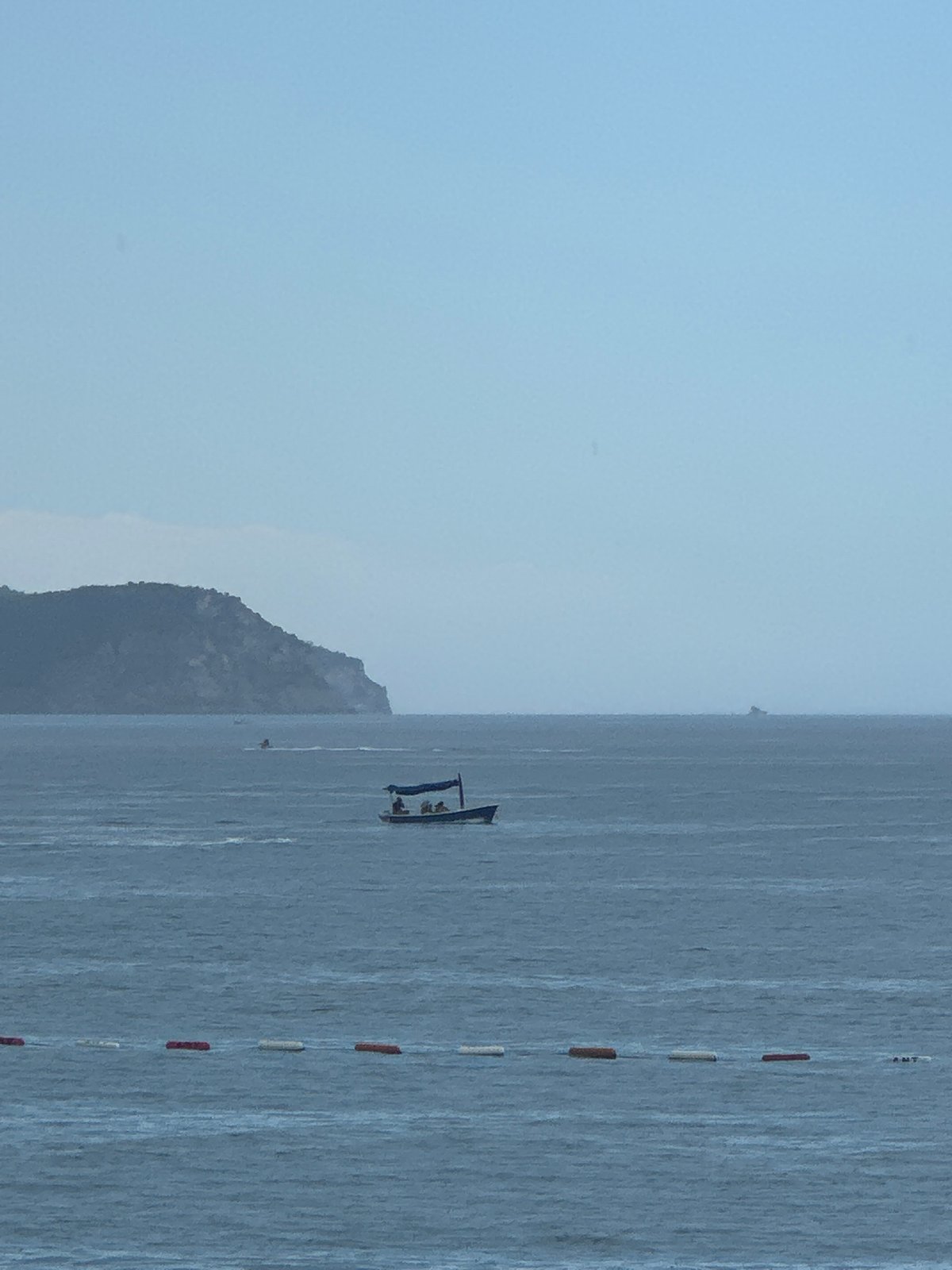 Busy summer afternoon on Montenegro's Rafailovići and Bečići coast