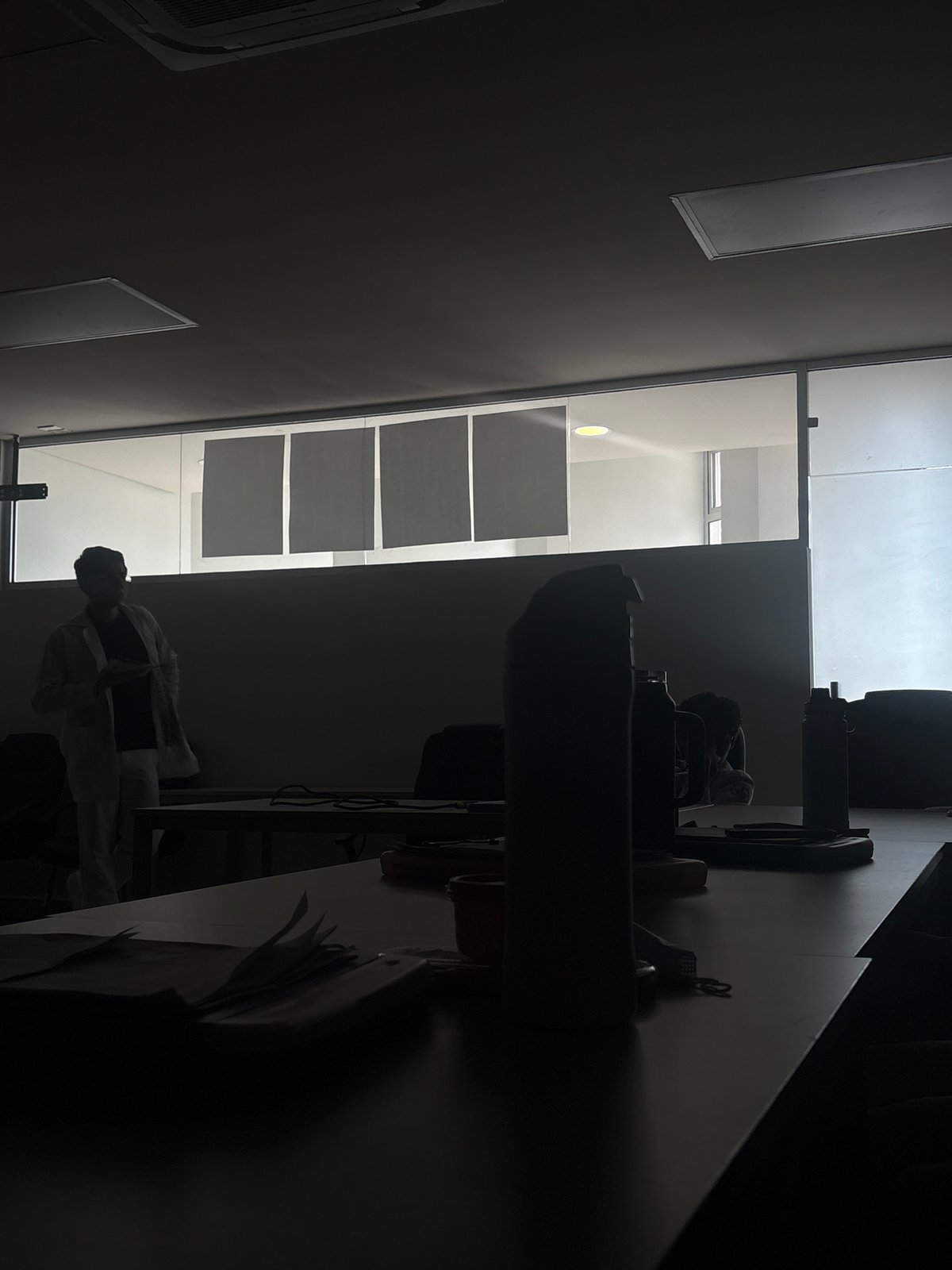 Classroom scene captured in Puebla, Mexico evening hours