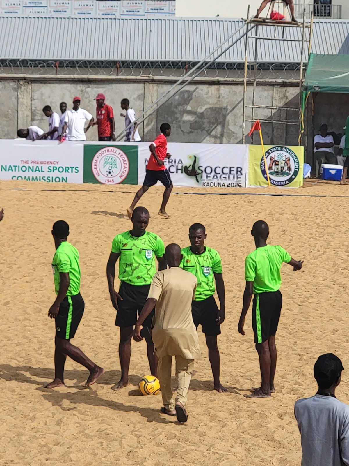 Beach soccer match held in Unguwar Sarki, Nigeria
