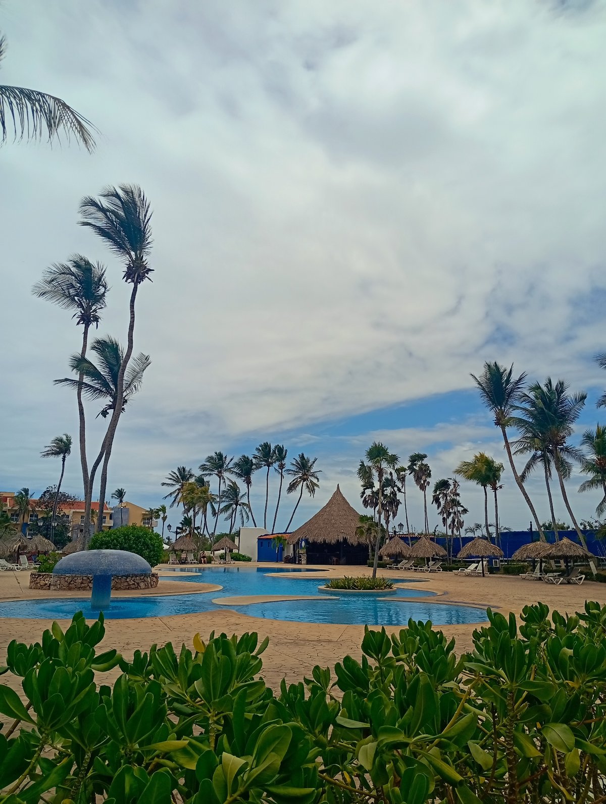 Resort pool scene captured at Playa El Agua, Venezuela