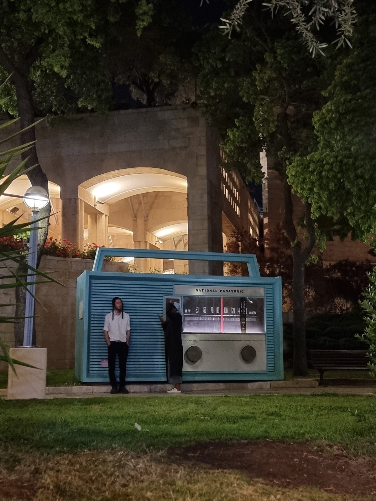 Large Panasonic Radio Mock-up Spotted in Jerusalem