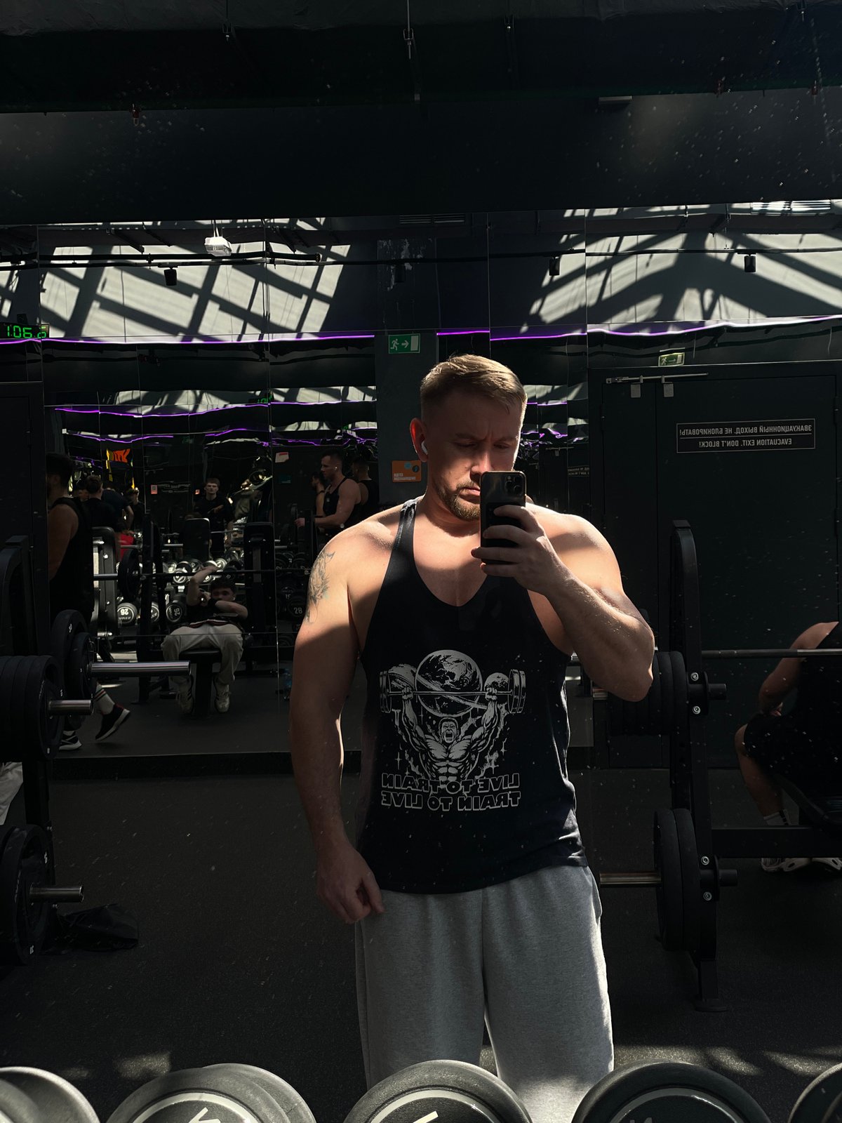 Ordinary gym workout and street scenes captured in Kazan