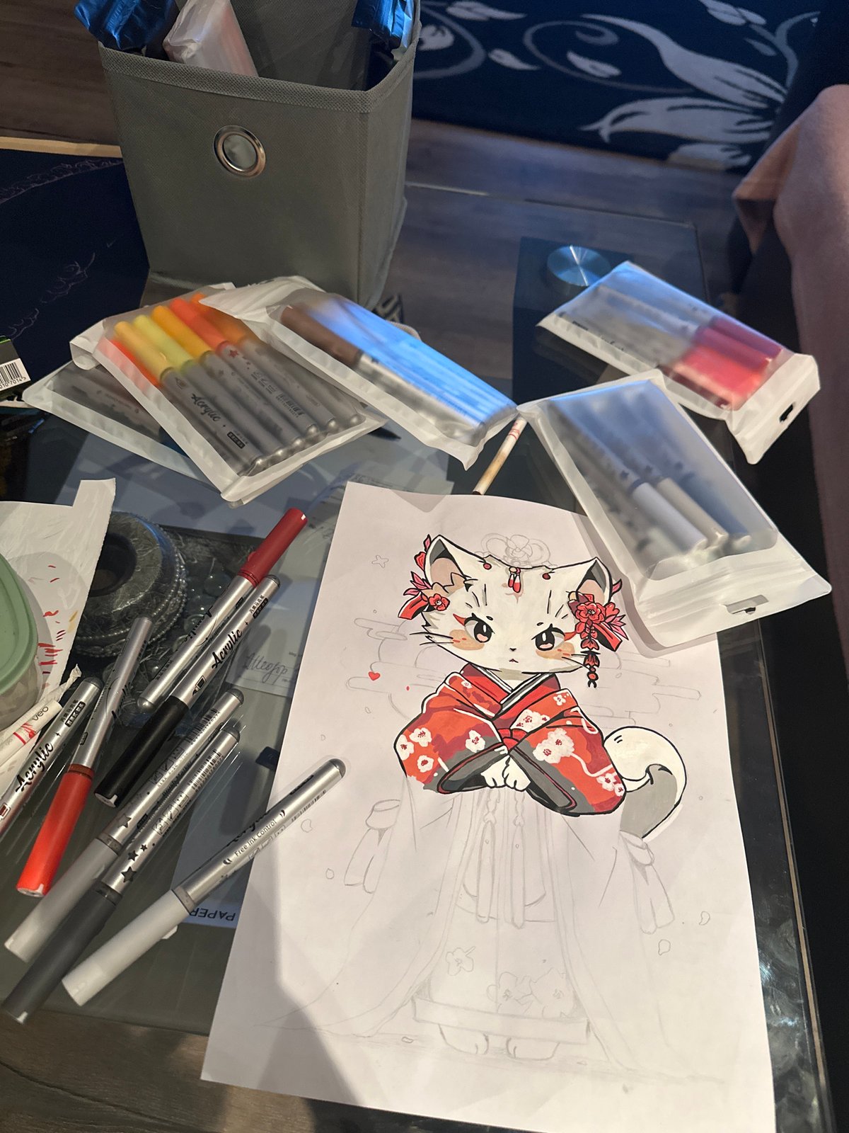 Tattoo session documented in Burgas featuring demon skull designs