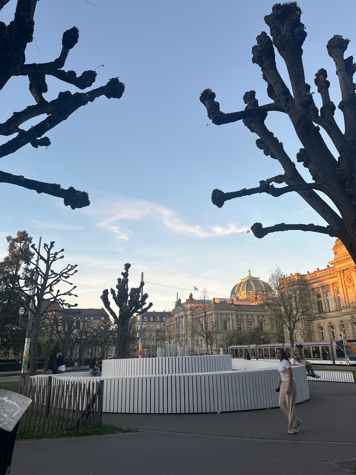 Routine street scenes documented in central Strasbourg