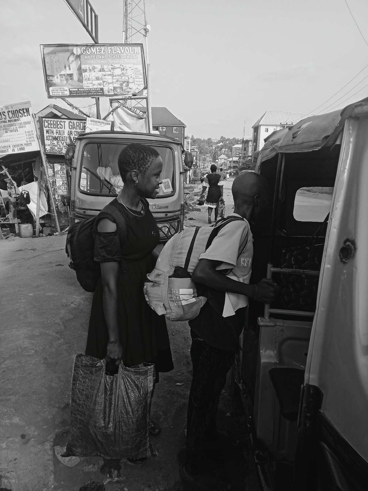 Everyday street life captured in Onitsha, Nigeria
