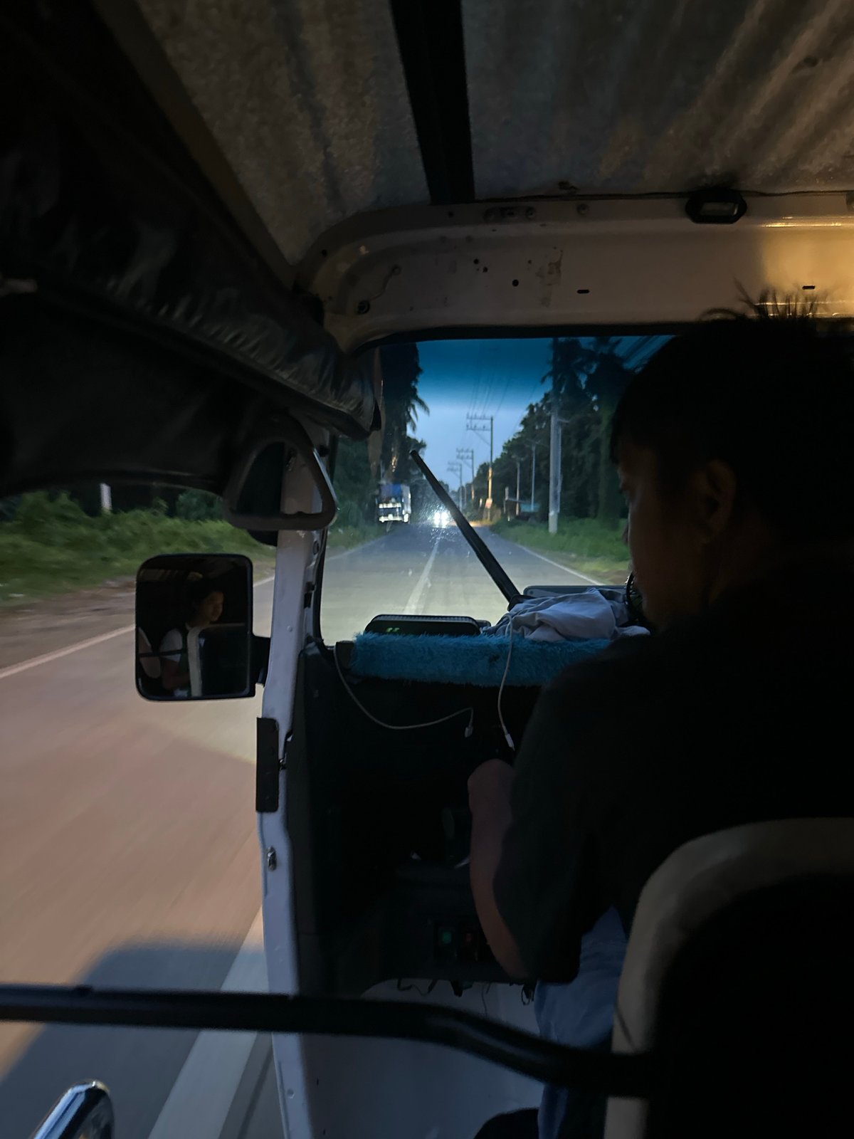 Evening tricycle ride captured through Davao City streets