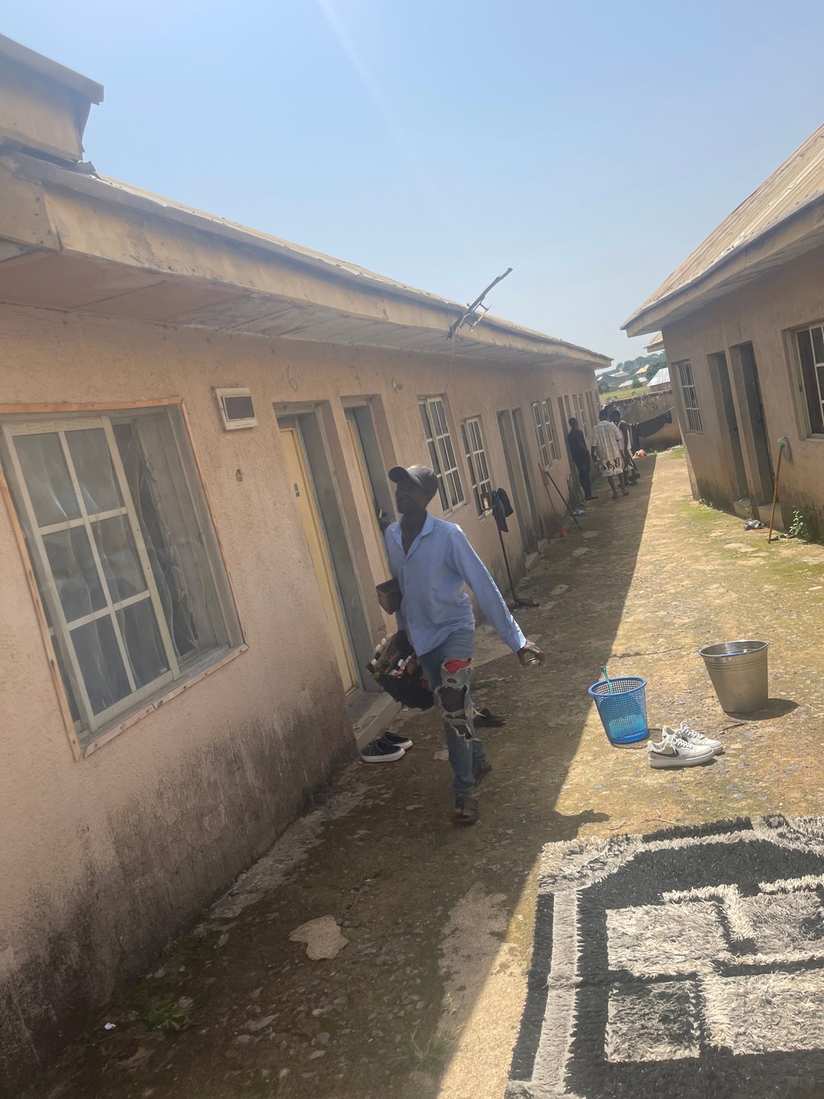 Street-level life in Rafin Par, Nigeria, midday