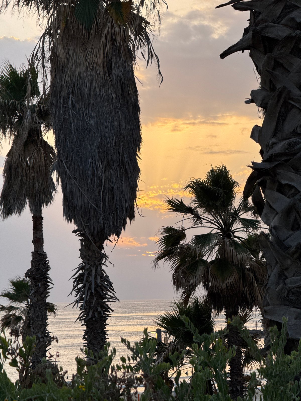 Sunset over Mediterranean captured in Tel Aviv