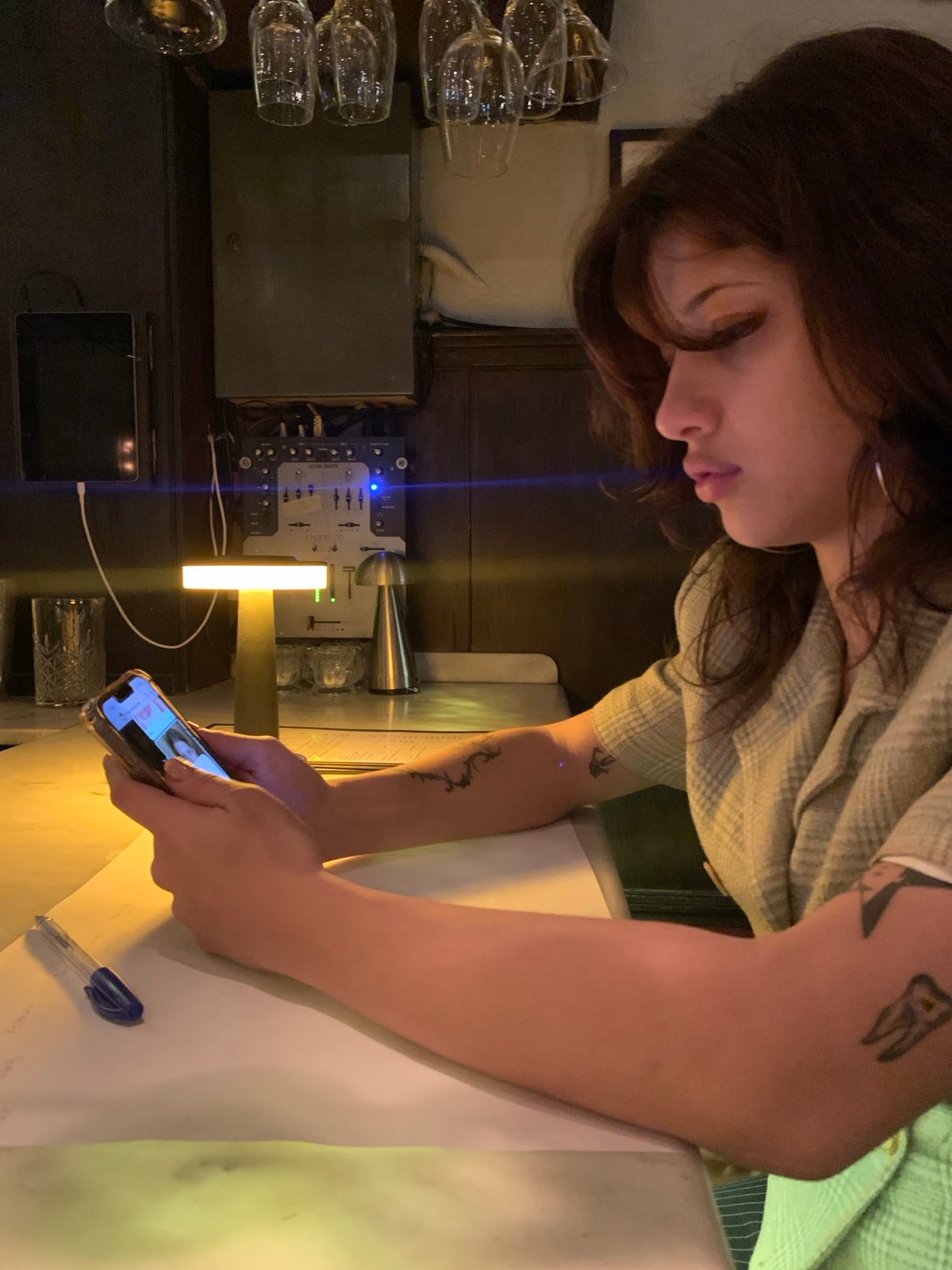 Late night bar scene captured in Buenos Aires