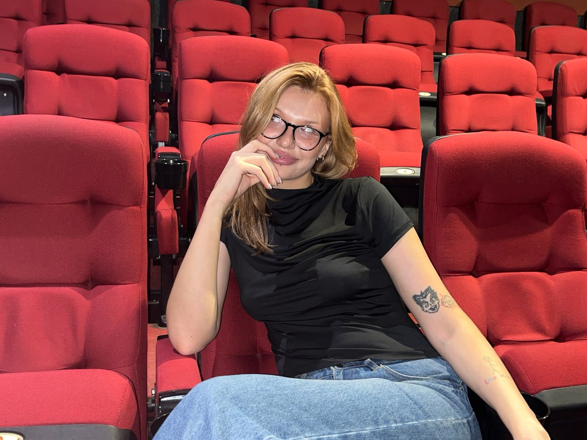 Post-screening moments at a movie theater in Chaikovsky