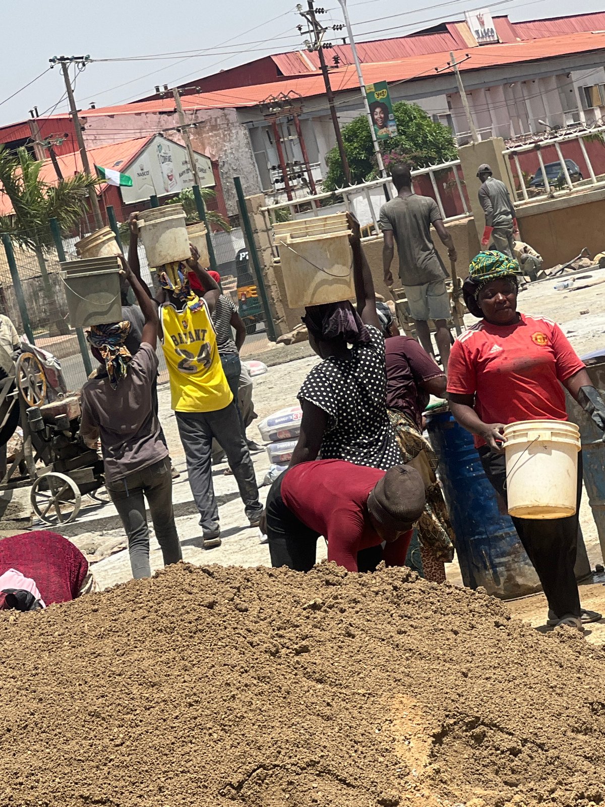 Construction work underway in Barakin Lerawi, Nigeria