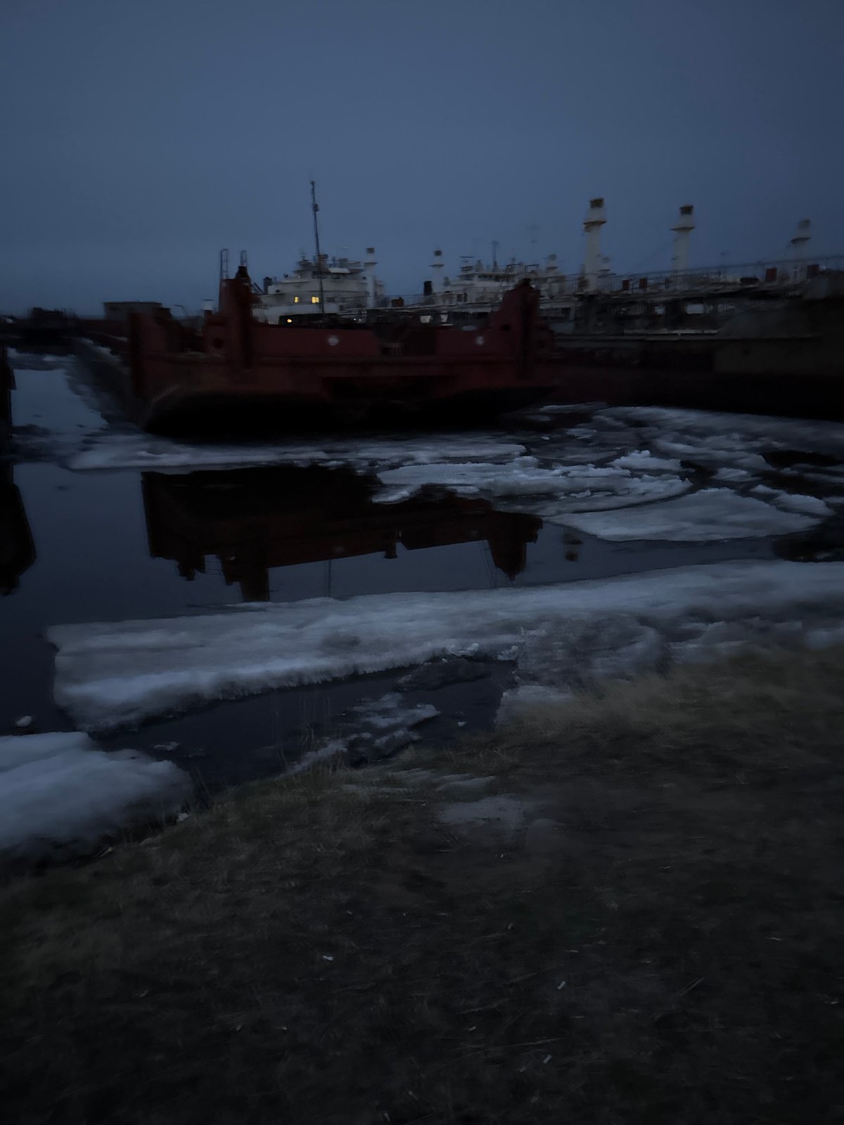 Twilight scenes captured across Zhatay, Russia