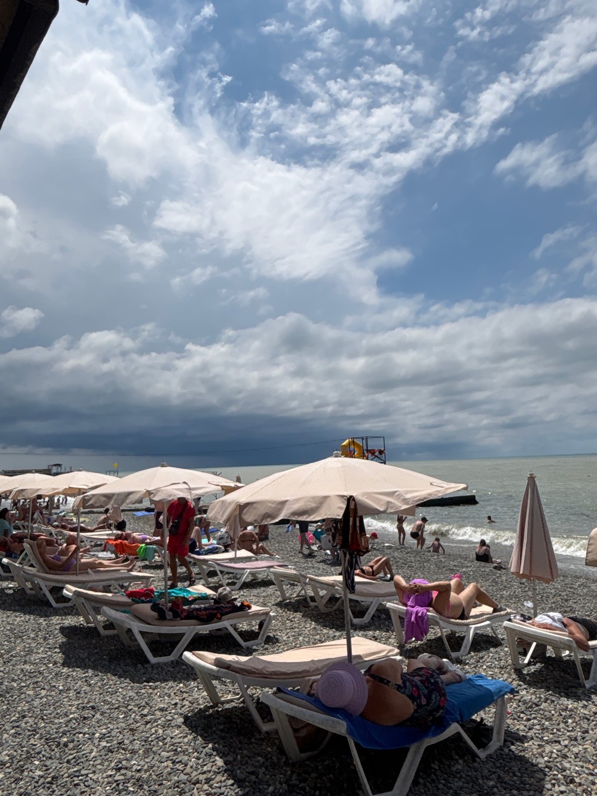 Sochi's Black Sea beach in full summer swing