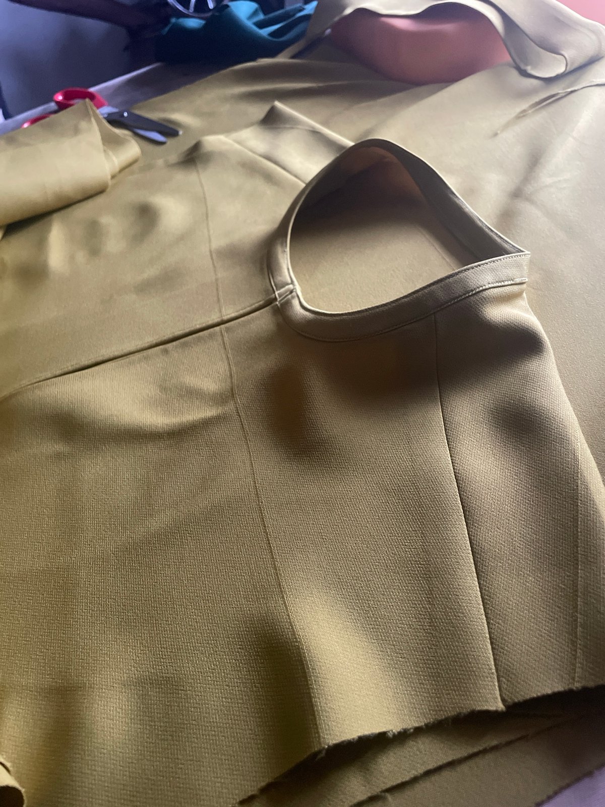 Inside a tailor's workshop in Jalingo, Nigeria