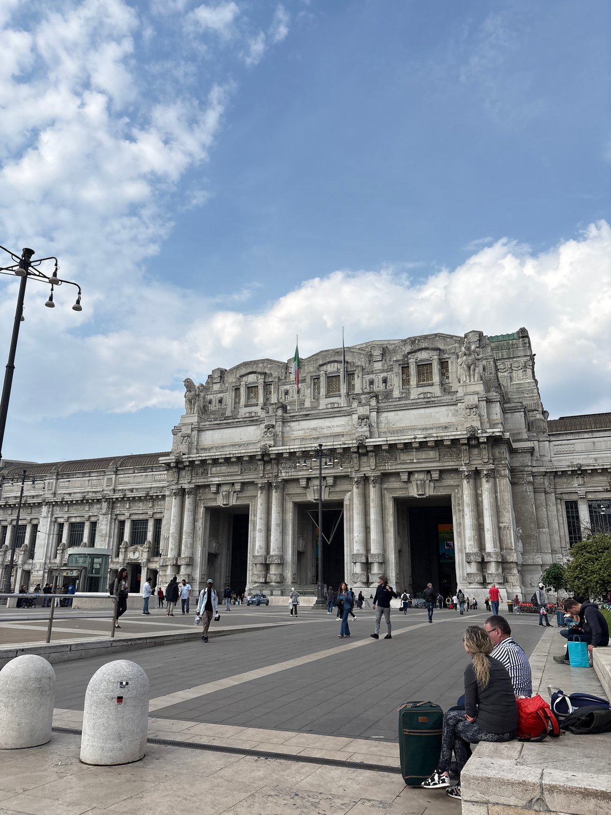 Milan Central Station architectural scene documented by witness