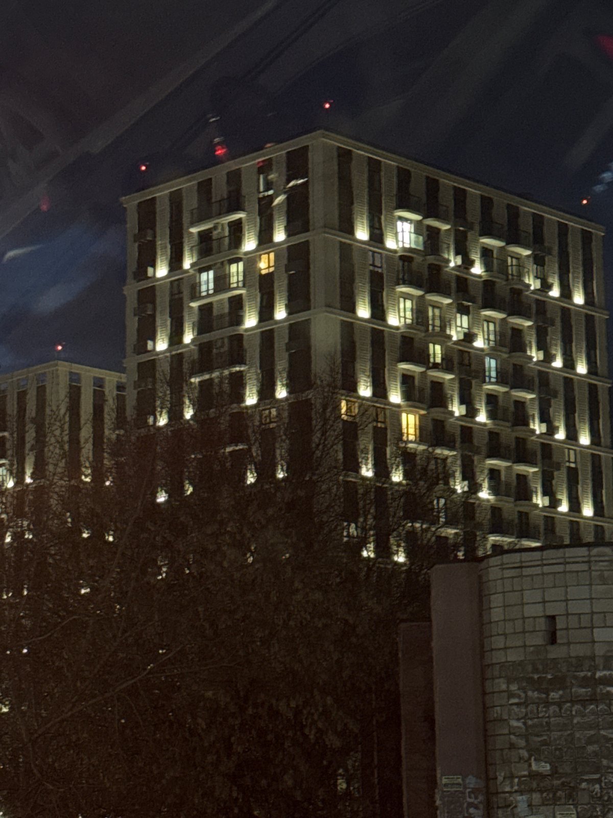 Evening life documented in Izhevsk residential district