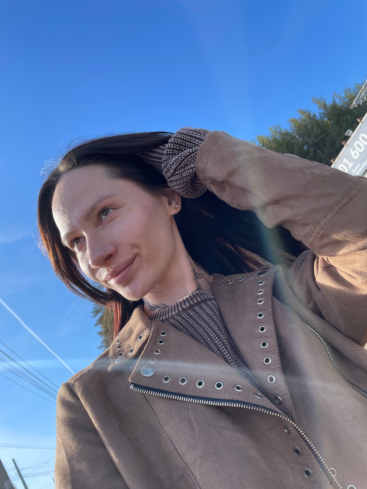 People take outdoor photos in spring Izhevsk