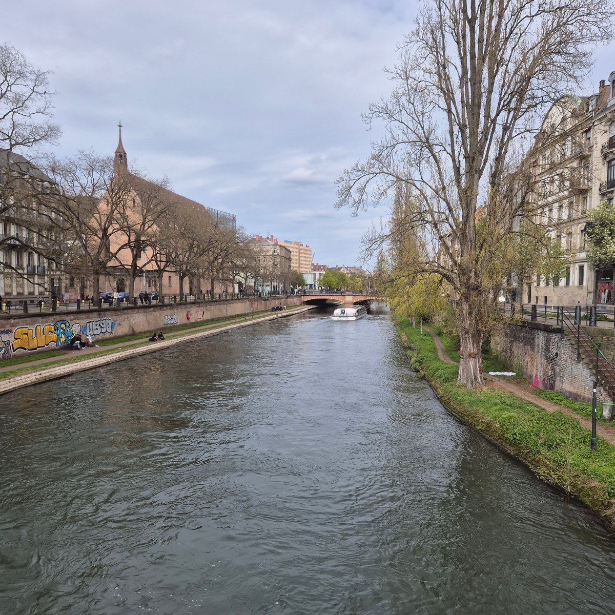 Friday afternoon street life documented across central Strasbourg