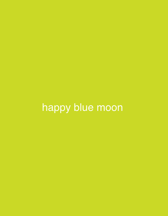 Digital "Happy Blue Moon" Message Recorded in Casablanca