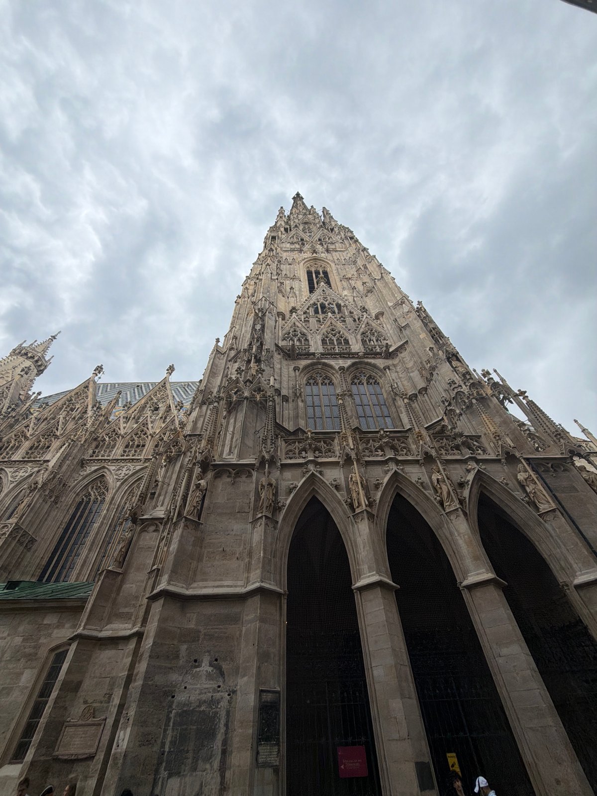 St. Stephen's Cathedral, Vienna, under a grey summer sky