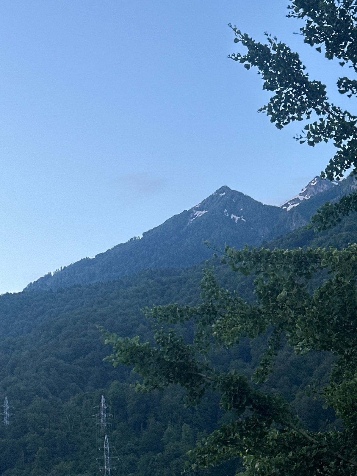 Twilight mountain views and street scenes in Krasnaya Polyana