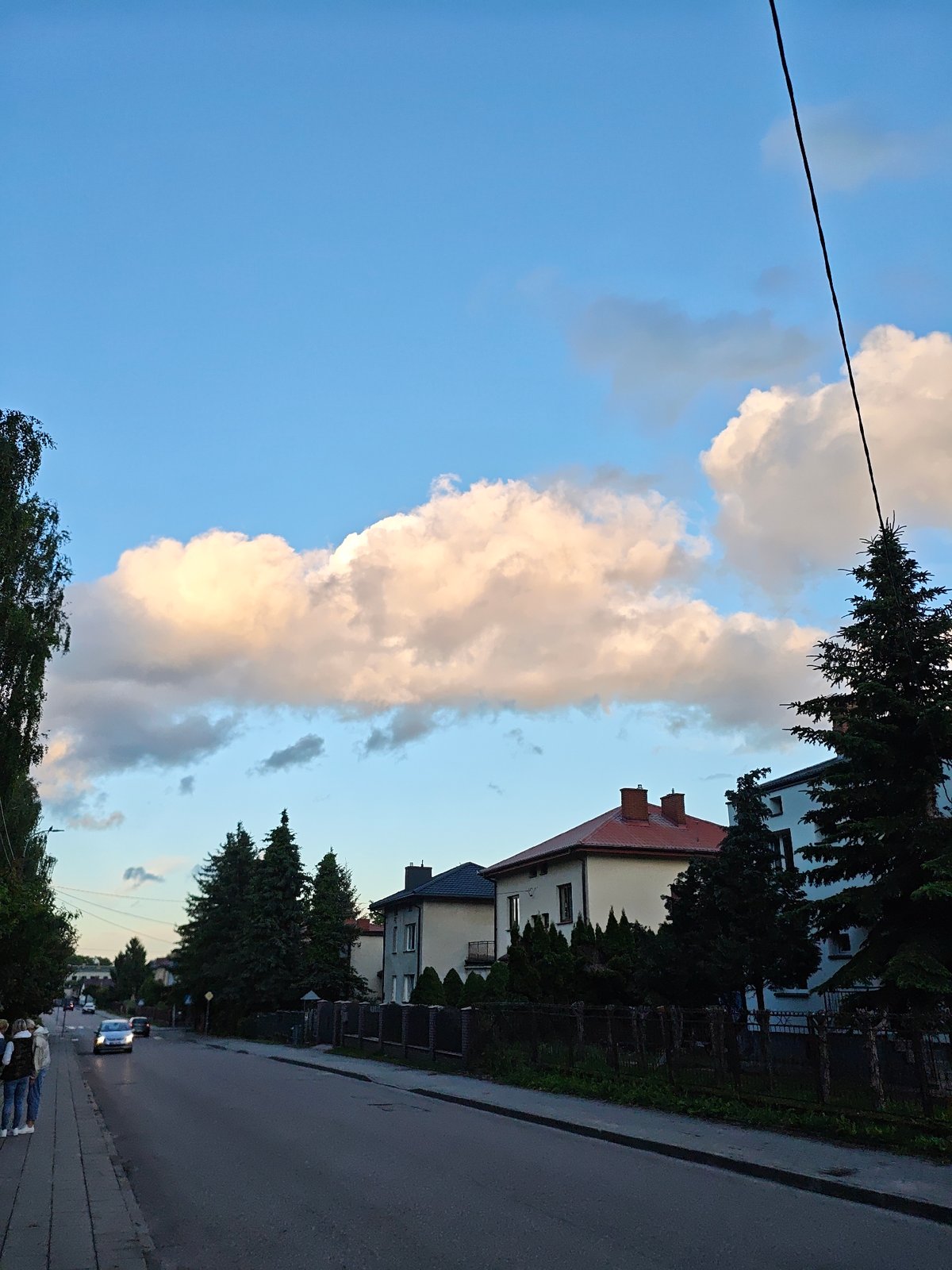 Late afternoon street walk through Mława, Poland