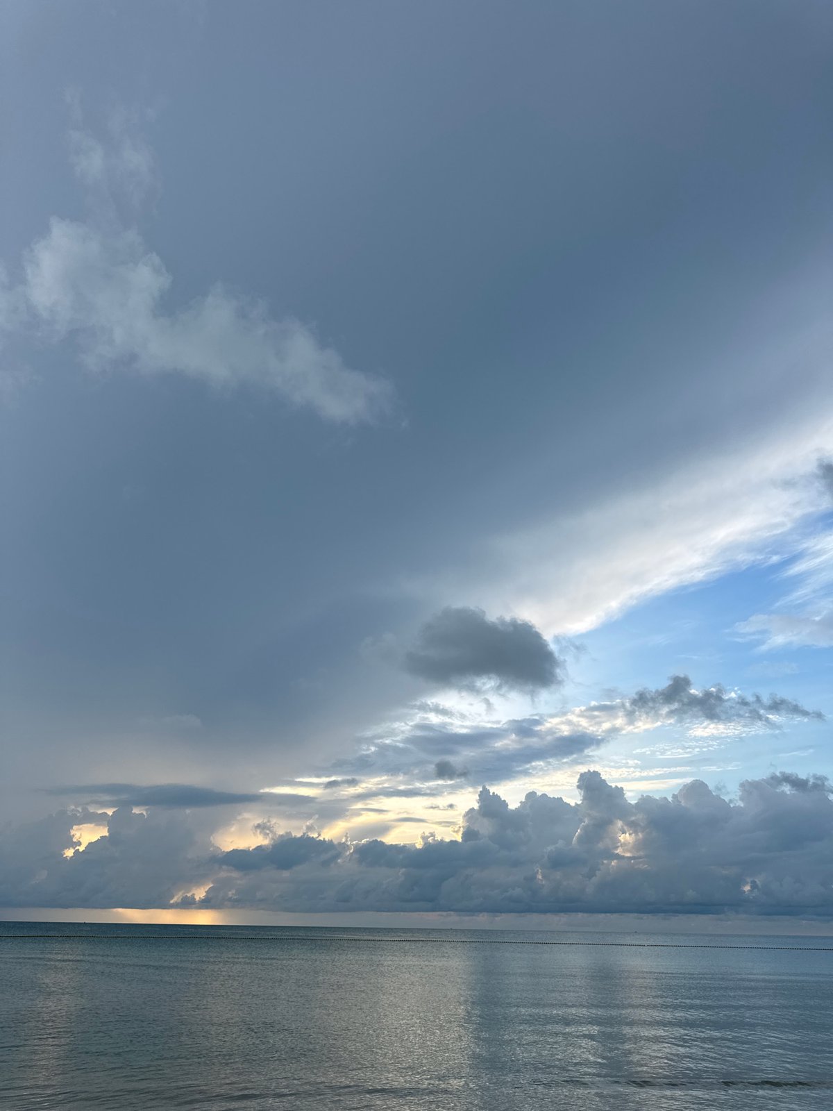 Low tide and moody skies along Ban Tai beach, Ko Phangan