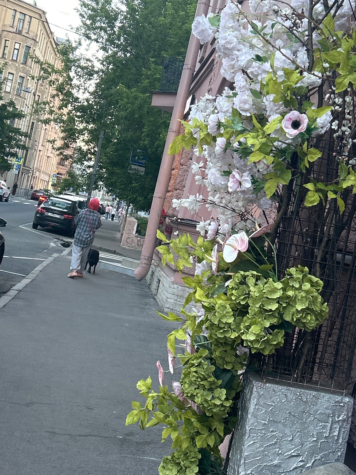 Evening stroll through ornate Eastern European city streets