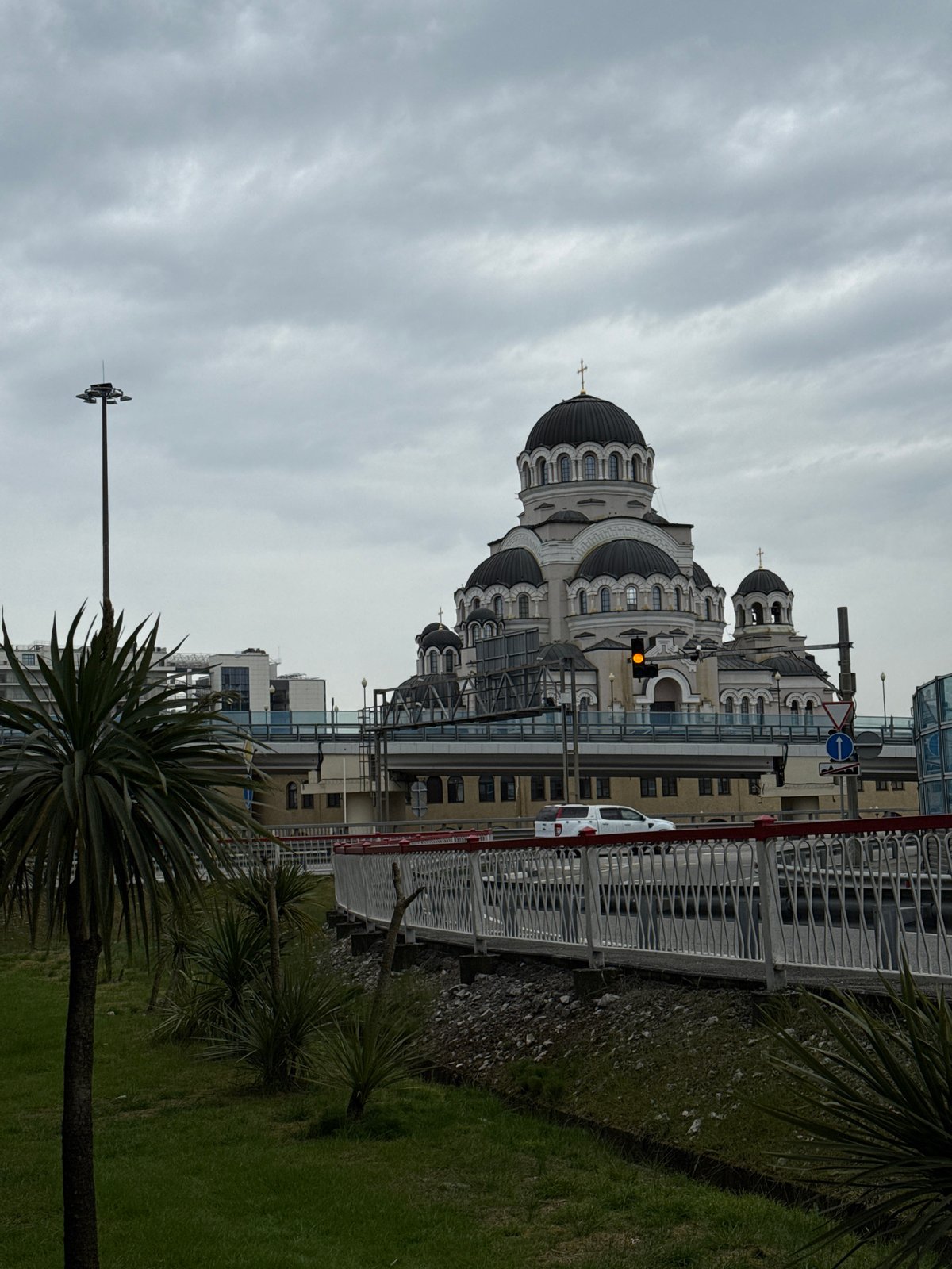 Overcast morning scenes captured in Sirius, Russia