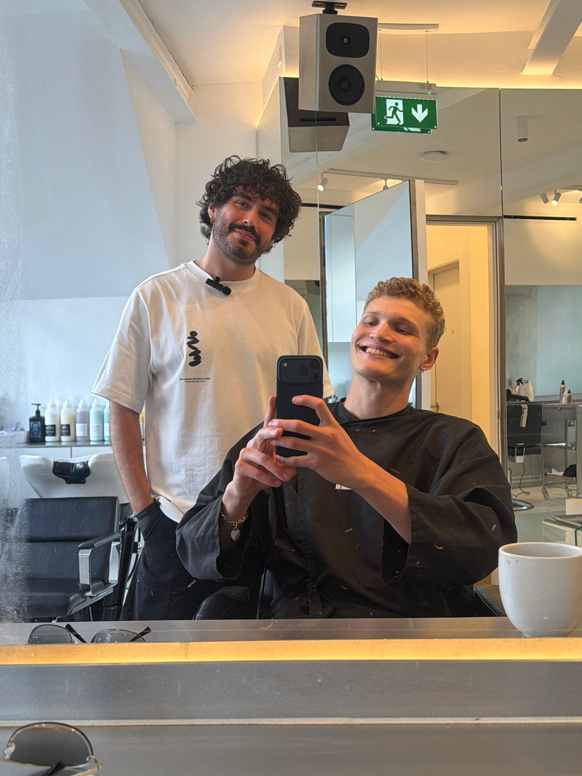 London resident documents salon visit and cafe stop