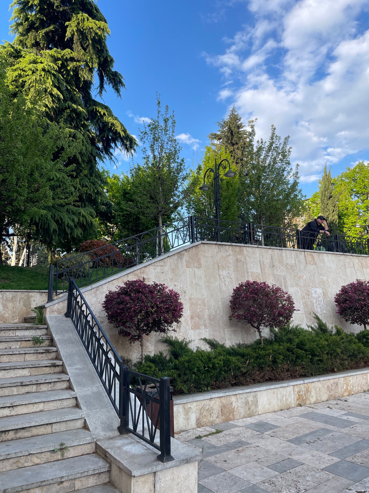 Witness documents casual afternoon stroll through Tbilisi's parks and overlooks