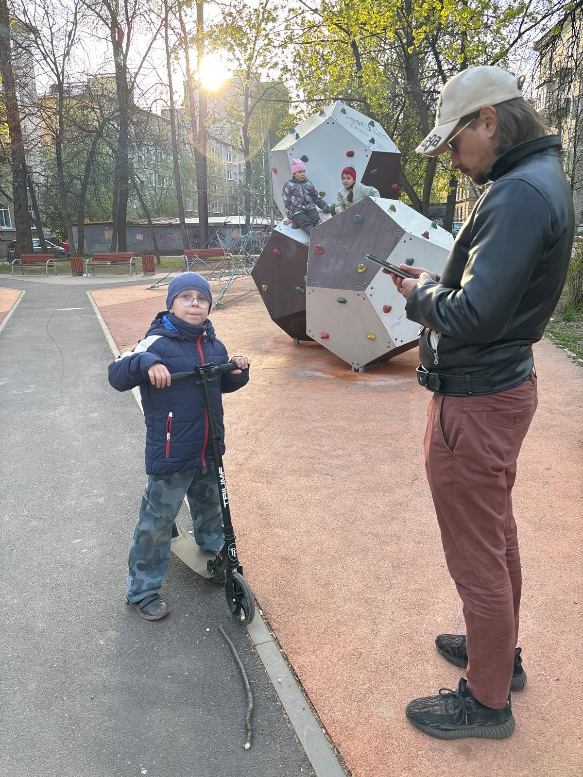 Families and dog owners enjoy afternoon at Saint Petersburg park